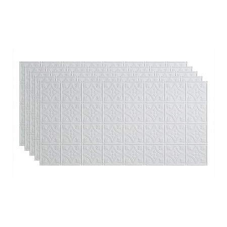 Acoustic Ceiling Products Fasade Traditional Syle No 1 - 48-3/8" x 24-3/8" PVC Glue Up Tile in Matte White - PG5001 PG5001
